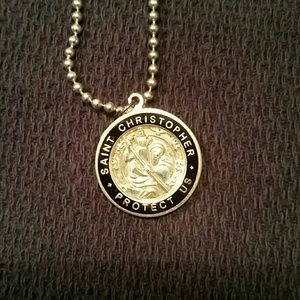 St. Christopher Charm Necklace - Protect Us